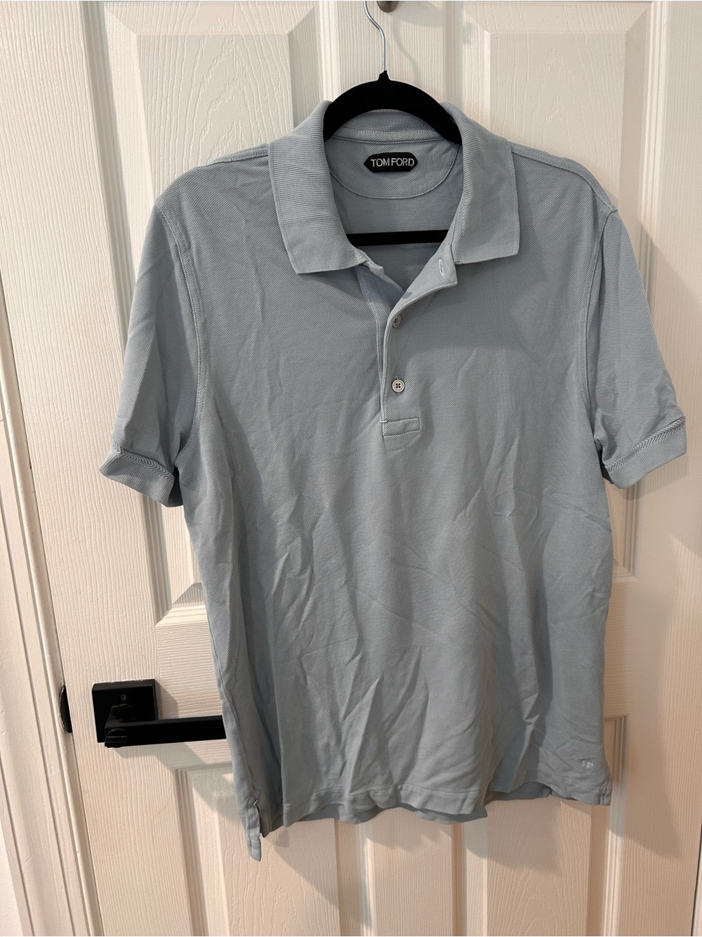Tom Ford Pale Blue Men's Polo Shirt